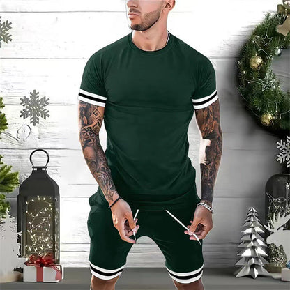 Herren Sport Set: Komfort T-Shirt und Shorts