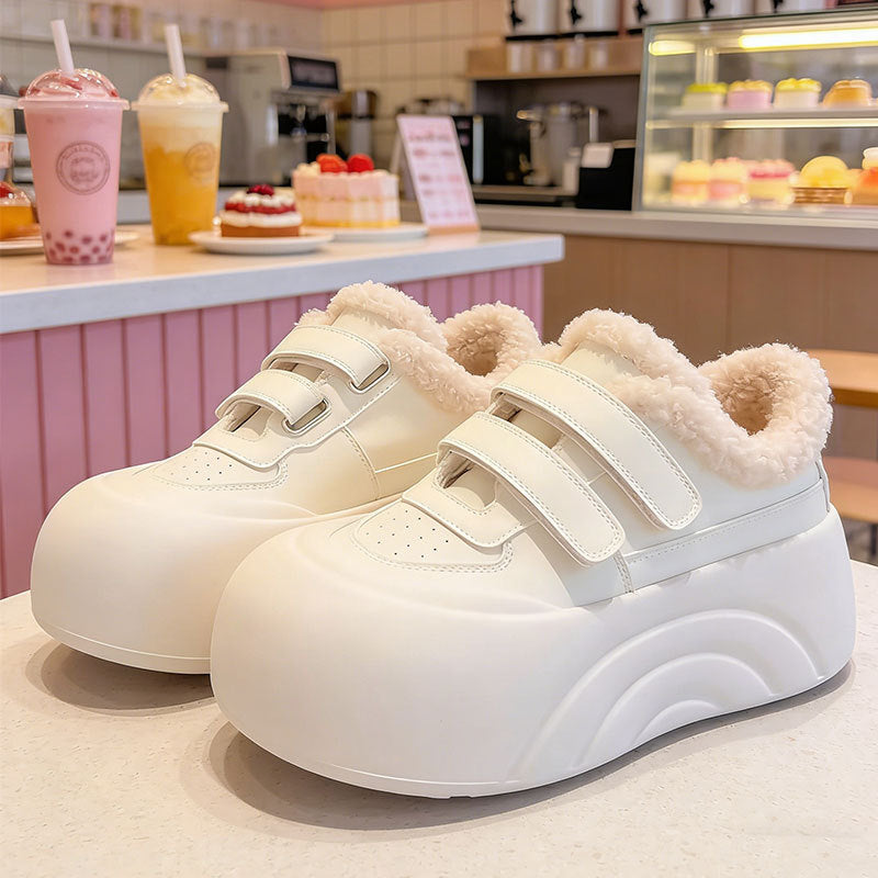 Damen Sneaker Weich Flauschig Innenfutter Strapazierfähig