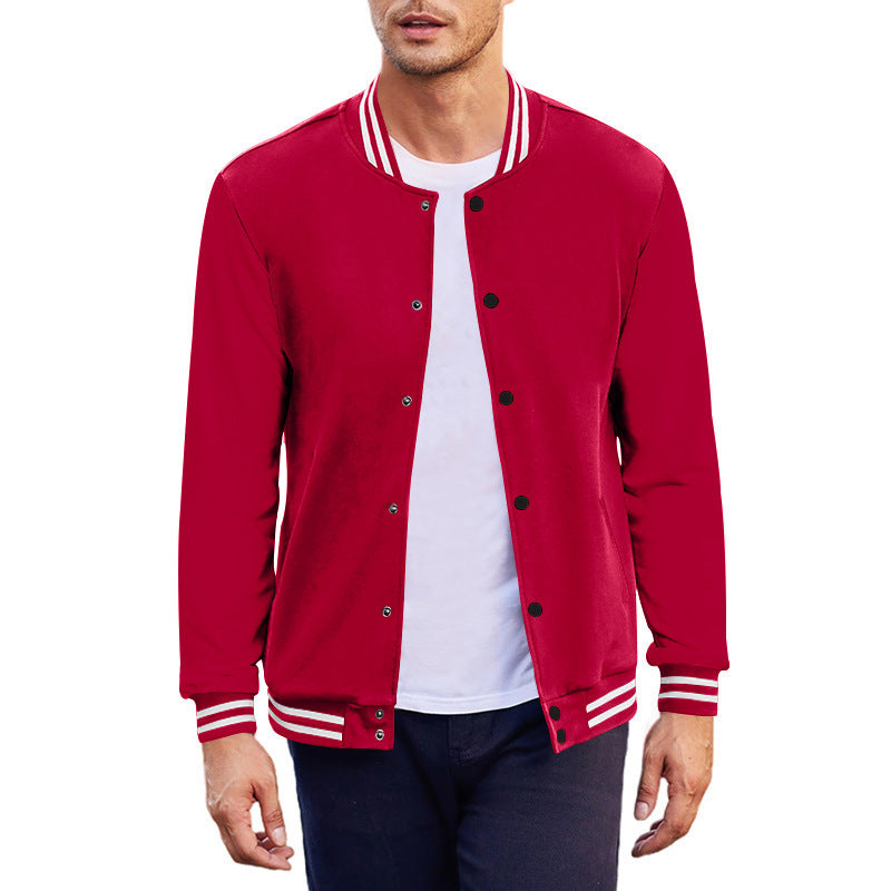 Herren Sportjacke Modern Kontrast Bündchen - BerlinGlamour