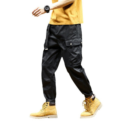 Herren Cargo-Hose Vieltaschig Verstellbar Modern