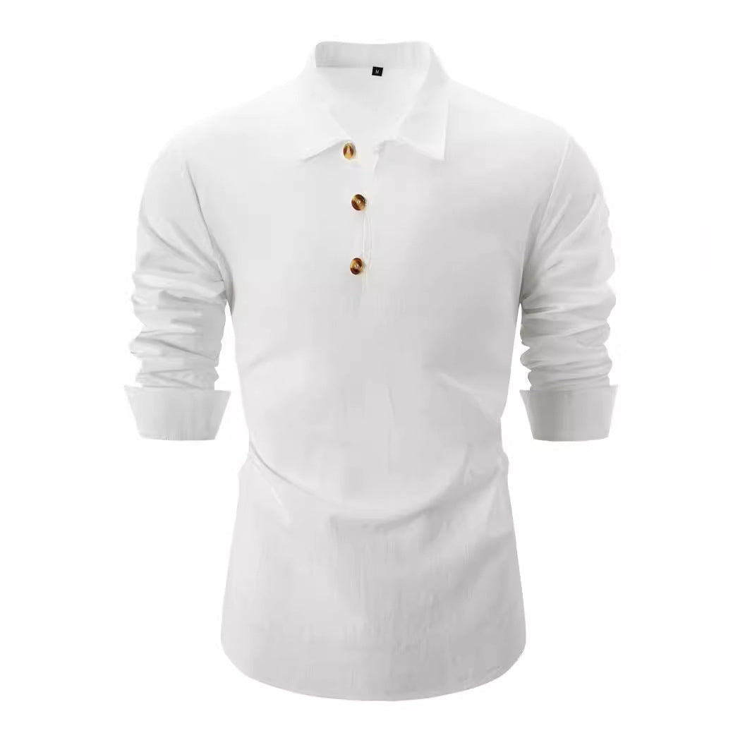 Herren Langarmhemd Elegantes Knopfhemd Modern Slimfit - BerlinGlamour