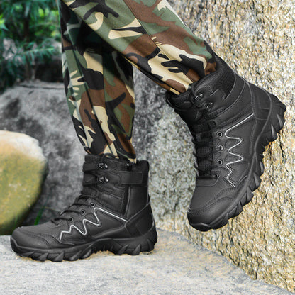 Herren Wanderstiefel Hoch Knöchelschutz Rutschfest Outdoor