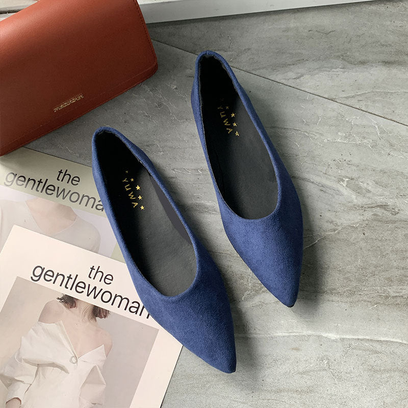 Damen Ballerinas Spitz Schuhe Elegantes Design
