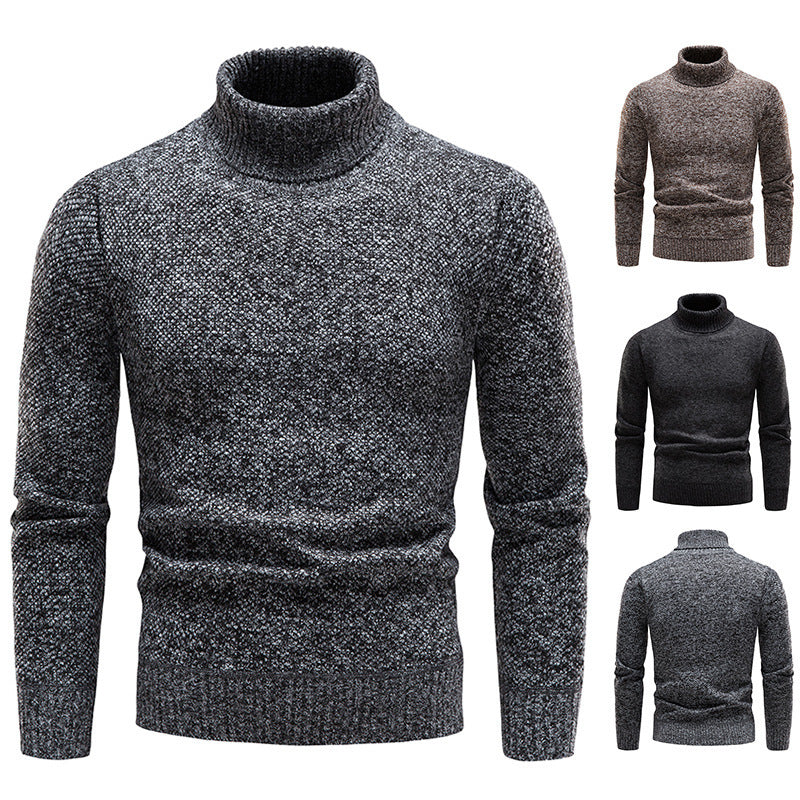 Herren Rollkragenpullover Weich Strickpullover Elegannt - BerlinGlamour