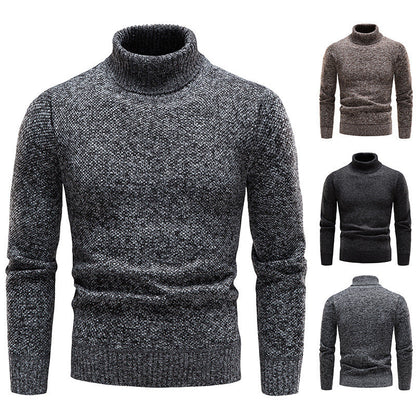 Herren Rollkragenpullover Weich Strickpullover Elegannt - BerlinGlamour