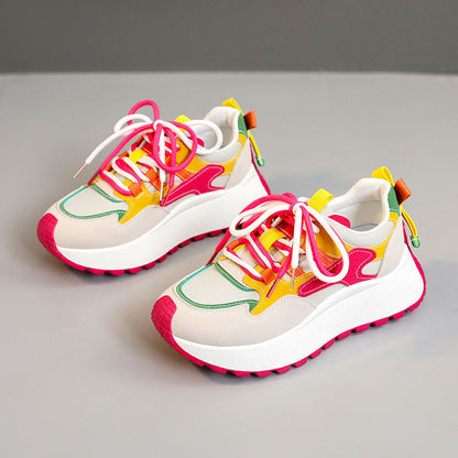 Damen Sneaker Sportlich Bequem Bunt