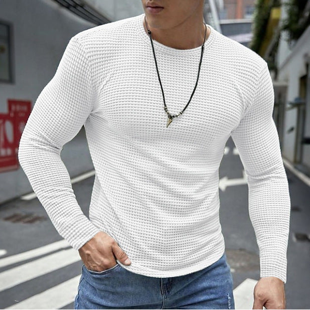 Herren Langarmshirt Waffelstruktur Modern Berlin