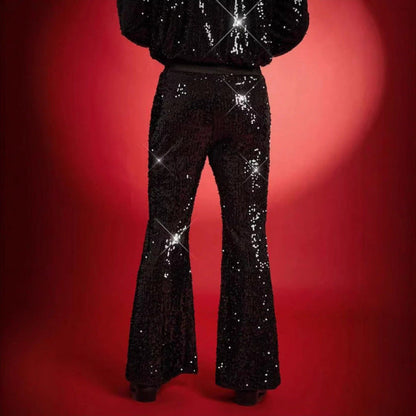 Herren Pailletten-Hose Glitzerhose Partyhose