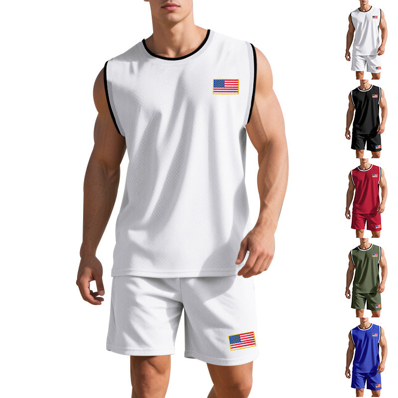 Herren Sportset Atmungsaktiv Mesh Funktionstraining - BerlinGlamour