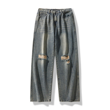 Herren Jeans Distressed Lässig Berlin Style