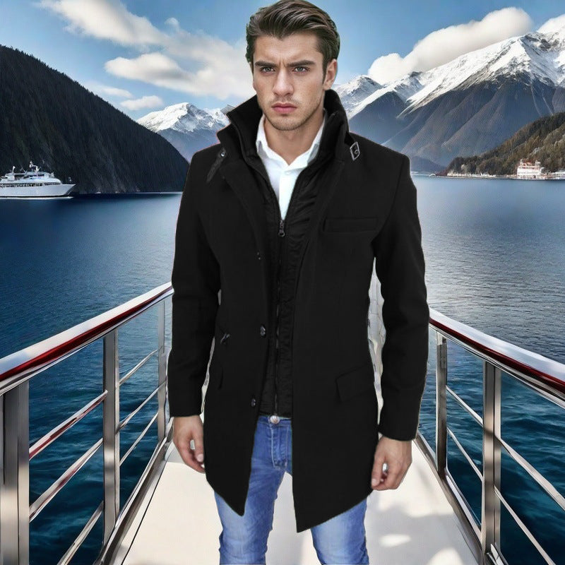 Herren Winterjacke Modern Funktionell Wasserdicht