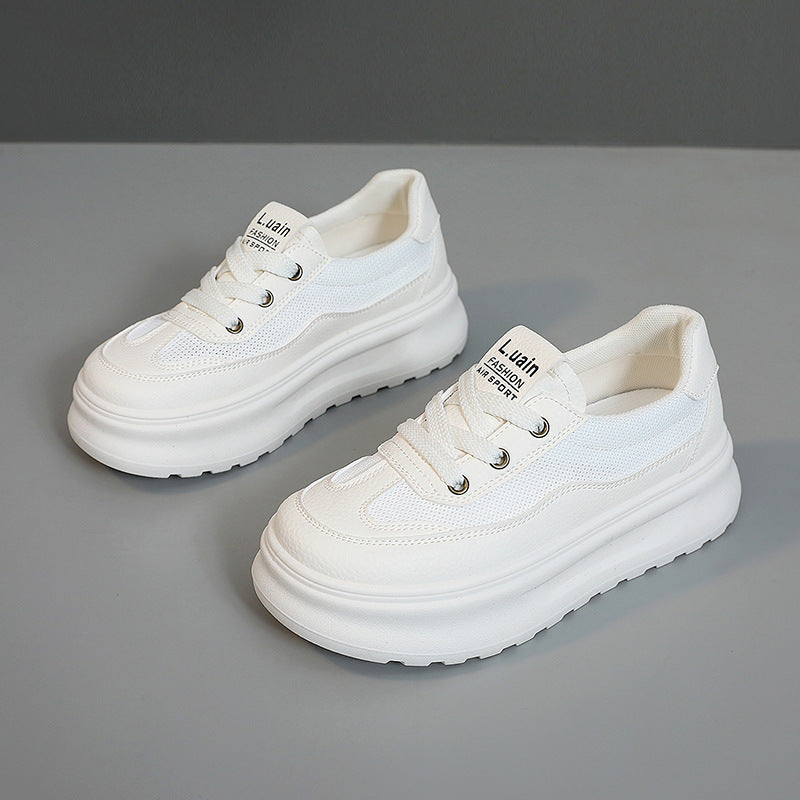Damen Sneaker Laufschuhe Dicksohle Atmungsaktiv