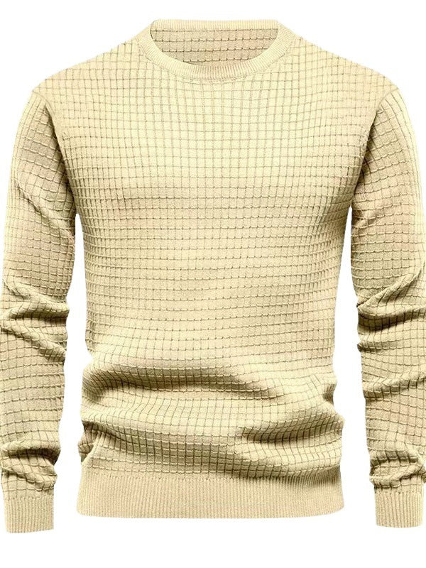 Herren Langarmshirt Strukturiert Chic Modern