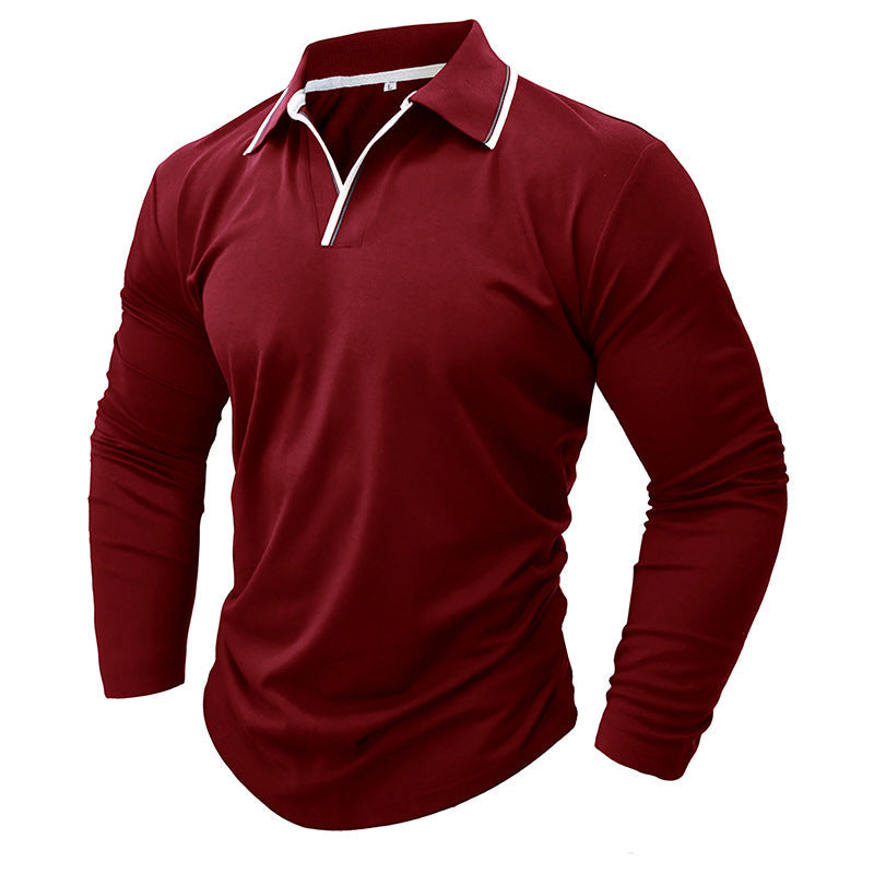 Herren Langarmshirt Funktionsshirt Reißverschluss Sportlich