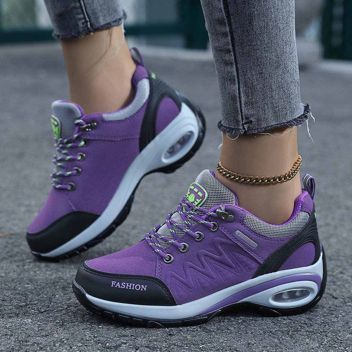 Damen Sneaker Sportlich Flexibel Luftpolsterung - BerlinGlamour