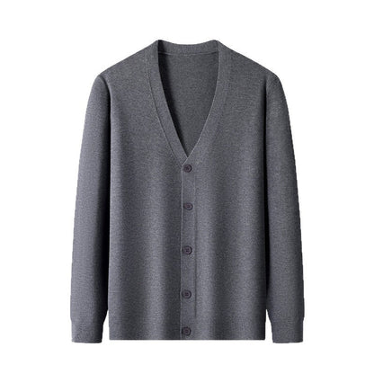 Herren Strickjacke Elegante V-Ausschnitt Modern