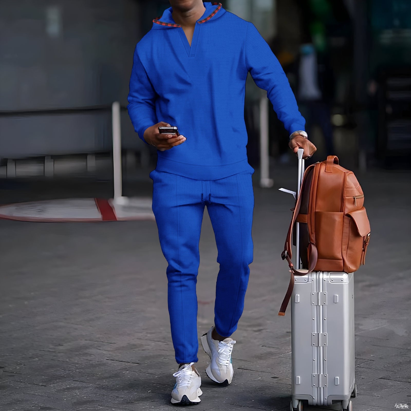 Herren Sportsatz Kapuzenpullover Atmungsaktiv Sportlich - BerlinGlamour