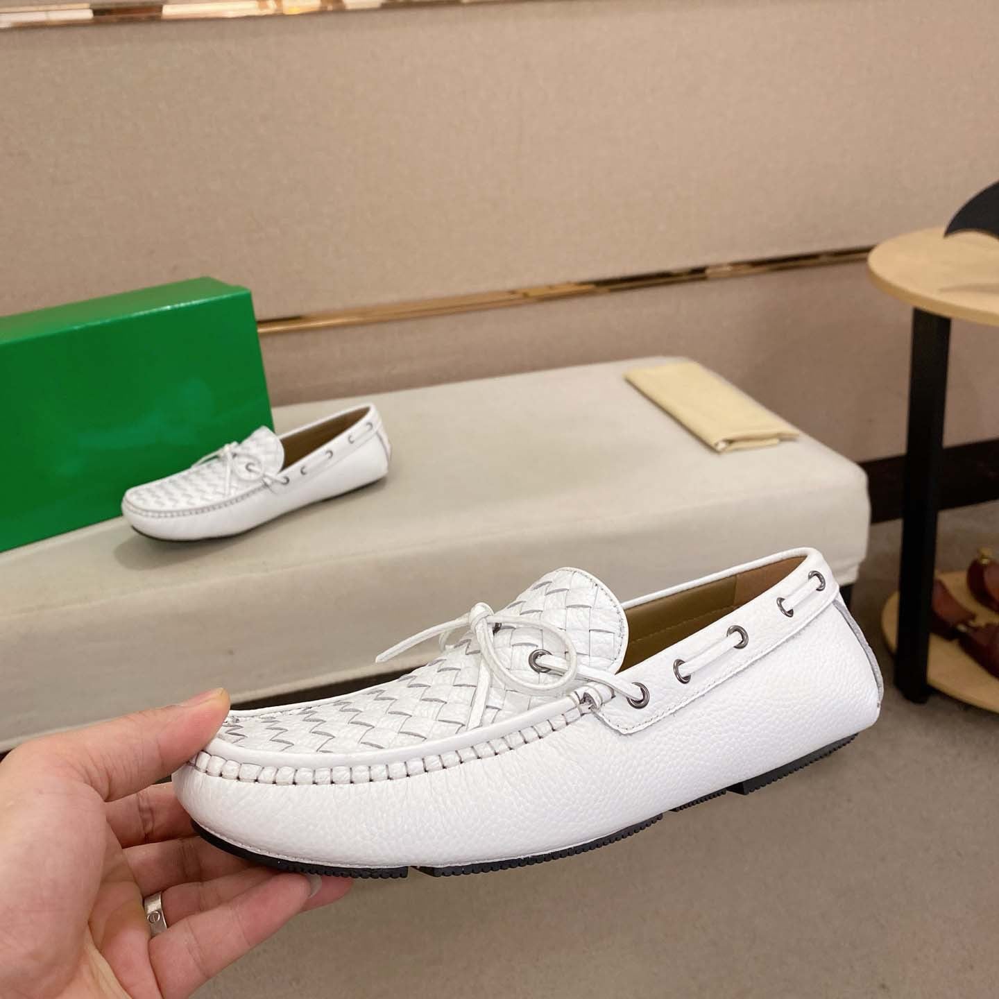 Damen Mokassin Geflochtene Schuhe Sommer Mode