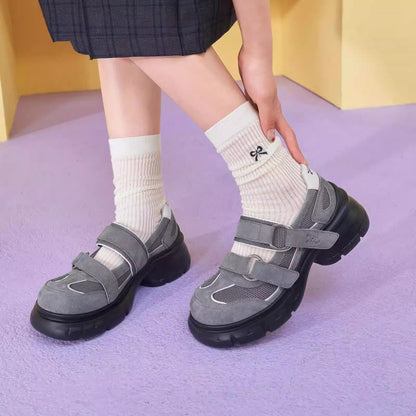 Damen Freizeitschuhe Mit Verstellbaren Riemen Bequem