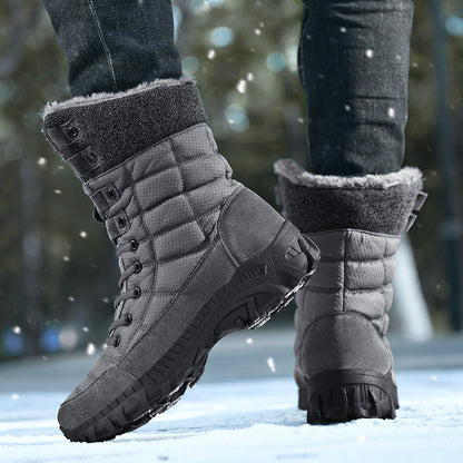 Damen Winterstiefel Warm Gefüttert Rutschfest Hoch