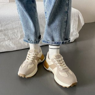 Damen Sneaker Sportlich Bequem Weiß
