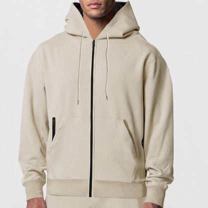 Herren Kapuzenjacke Modern mit Taschen und Reißverschluss