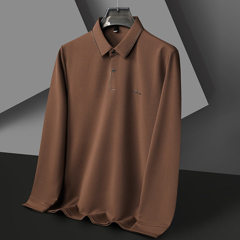 Herren Poloshirt Langarm Feuchtigkeitsregulierend Hochwertig