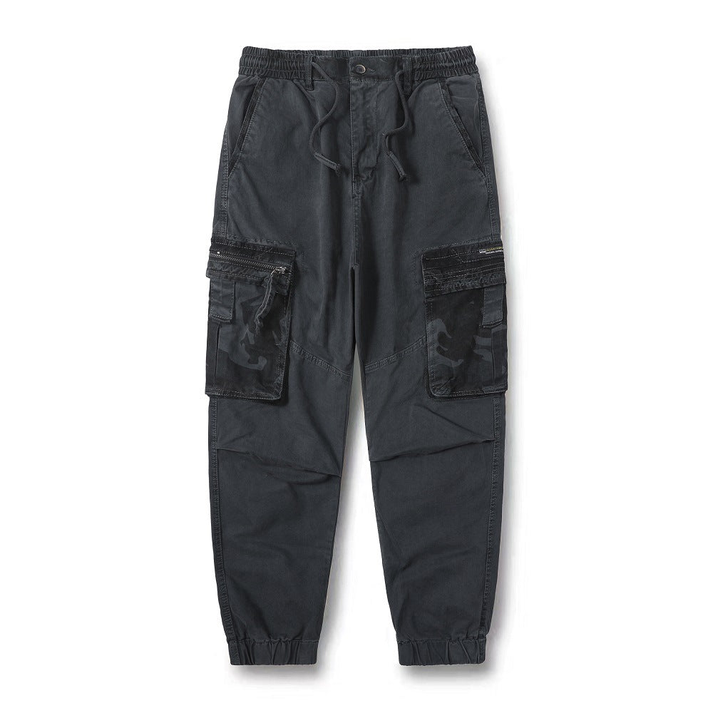 Herren Cargo-Hose Mit Reißverschlusstaschen Elastisch Praktisch