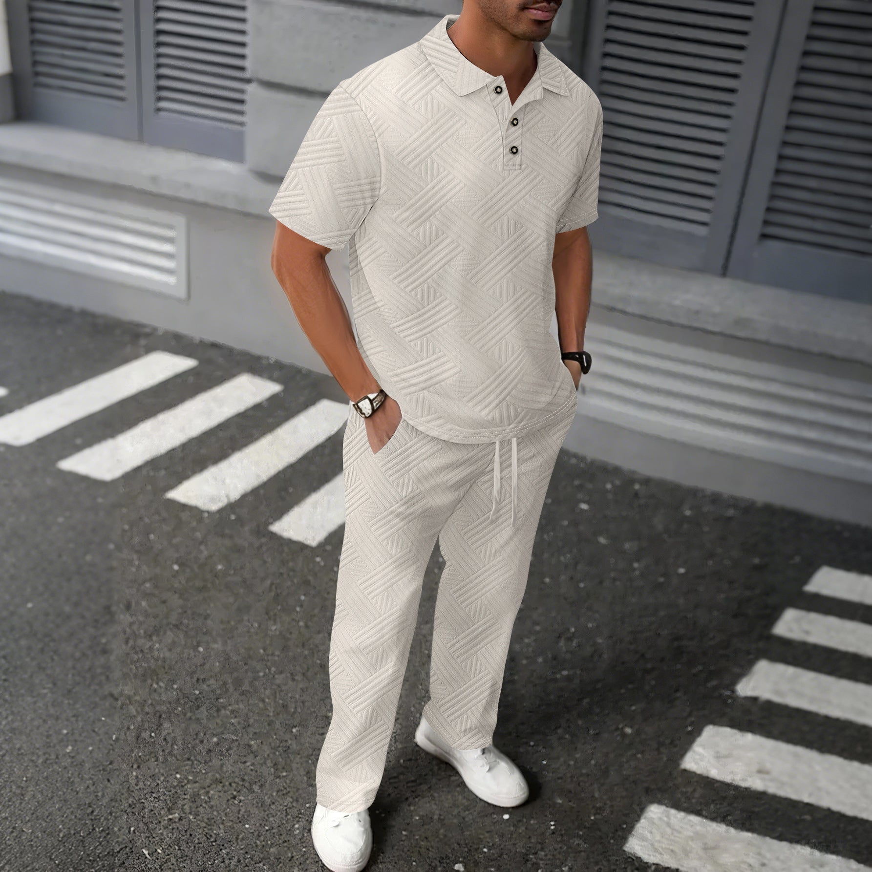 Herren Freizeit-Set Modern Stilvolles Muster Berlin - BerlinGlamour