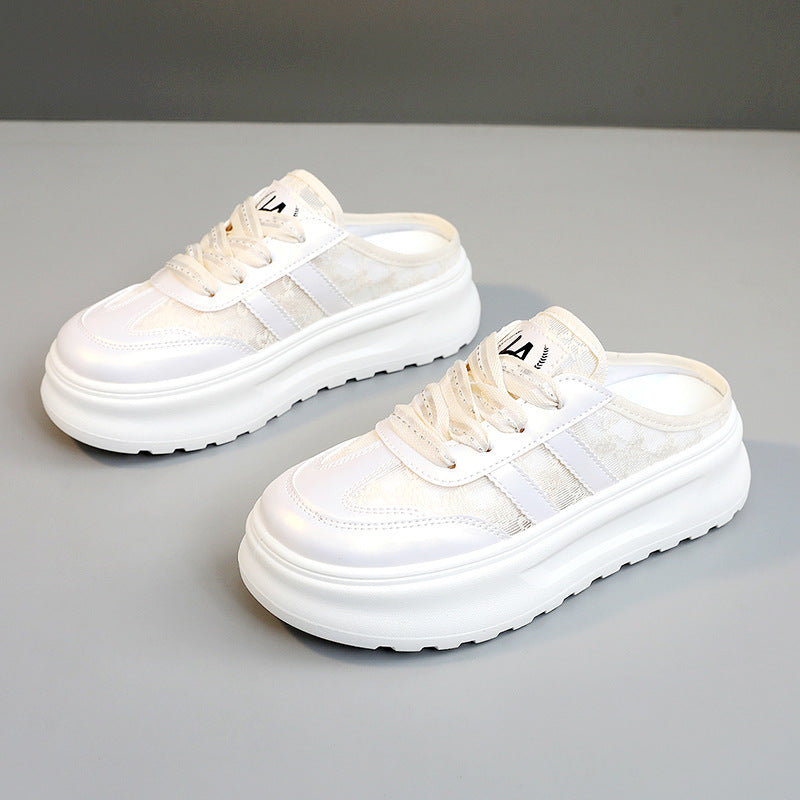 Damen Freizeitschuhe Bequem Modisch Großes Fersenloch