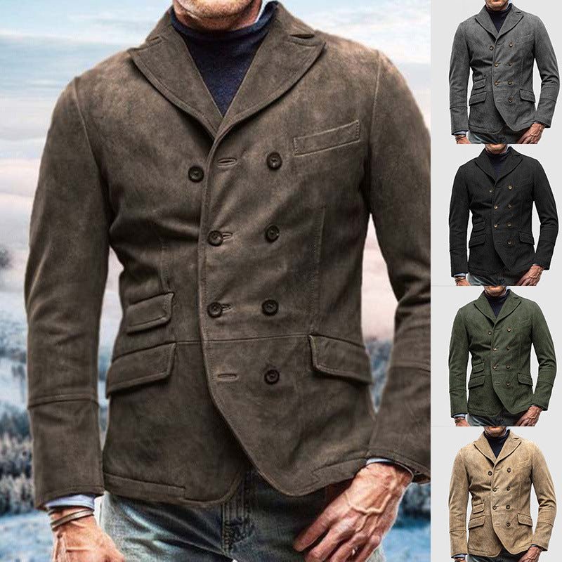 Herren Blazer Wildleder Elegant Modern - BerlinGlamour