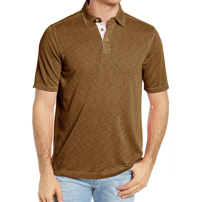 Herren Poloshirt Elegant Weiches Gewebe