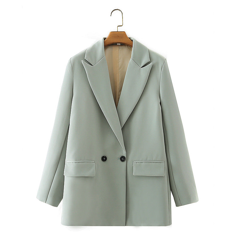 Herren Blazer Zweireiher Klassisch Elegent