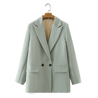 Herren Blazer Zweireiher Klassisch Elegent