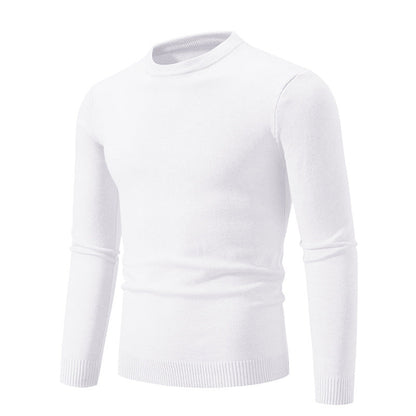 Herren Pullover Rundhals Weich Strick Klassisch