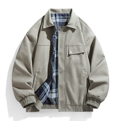 Herren Jacke Lässig Utility Stil Mit Brusttaschen