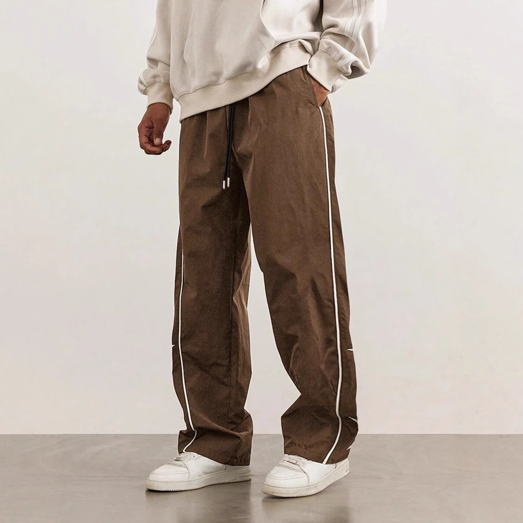 Herren Sport Hose lässig mit Streifen Seitenstreifen