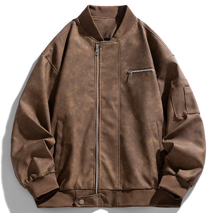 Herren Bomberjacke Funktionale Taschen Sportlich Modern
