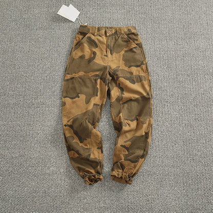 der neue Titel: Stylisches Camouflage-Design Herren Cargohose mit elastischem Bund und praktischen Taschen