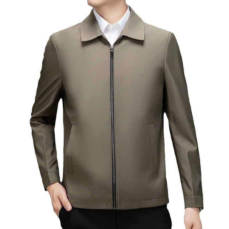 Herren Übergangsjacke Lässig Modern mit Reißverschluss und Taschen