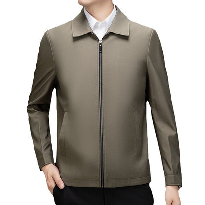 Herren Übergangsjacke Lässig Modern mit Reißverschluss und Taschen