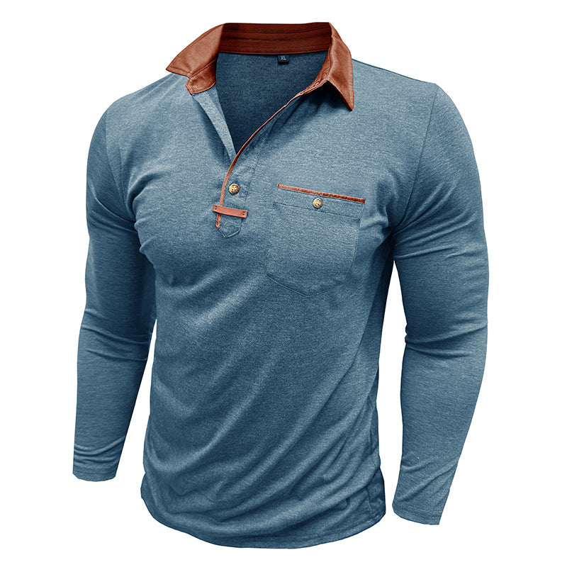Herren Polohemd Langarm ModernSlimFit