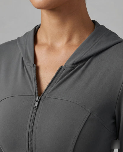 Damen Yoga Jacke Leicht UV-Schutz Slim Fit Kühlend