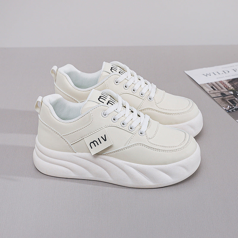 Damen Sneaker Platform atmungsaktiv Komfort Schuhe