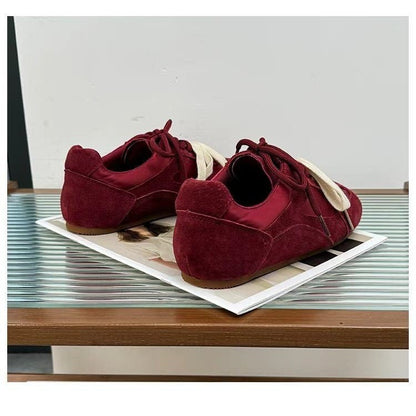 Damen Sneaker Sportlich Weich Wildleder Modisch