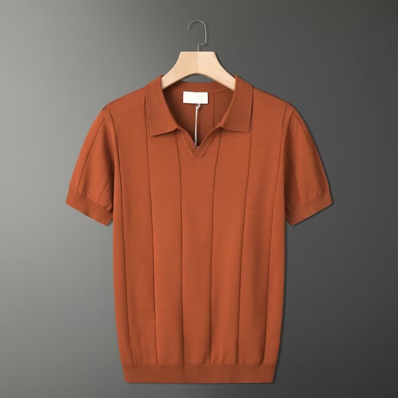 Mintgrünes Poloshirt Retro Style