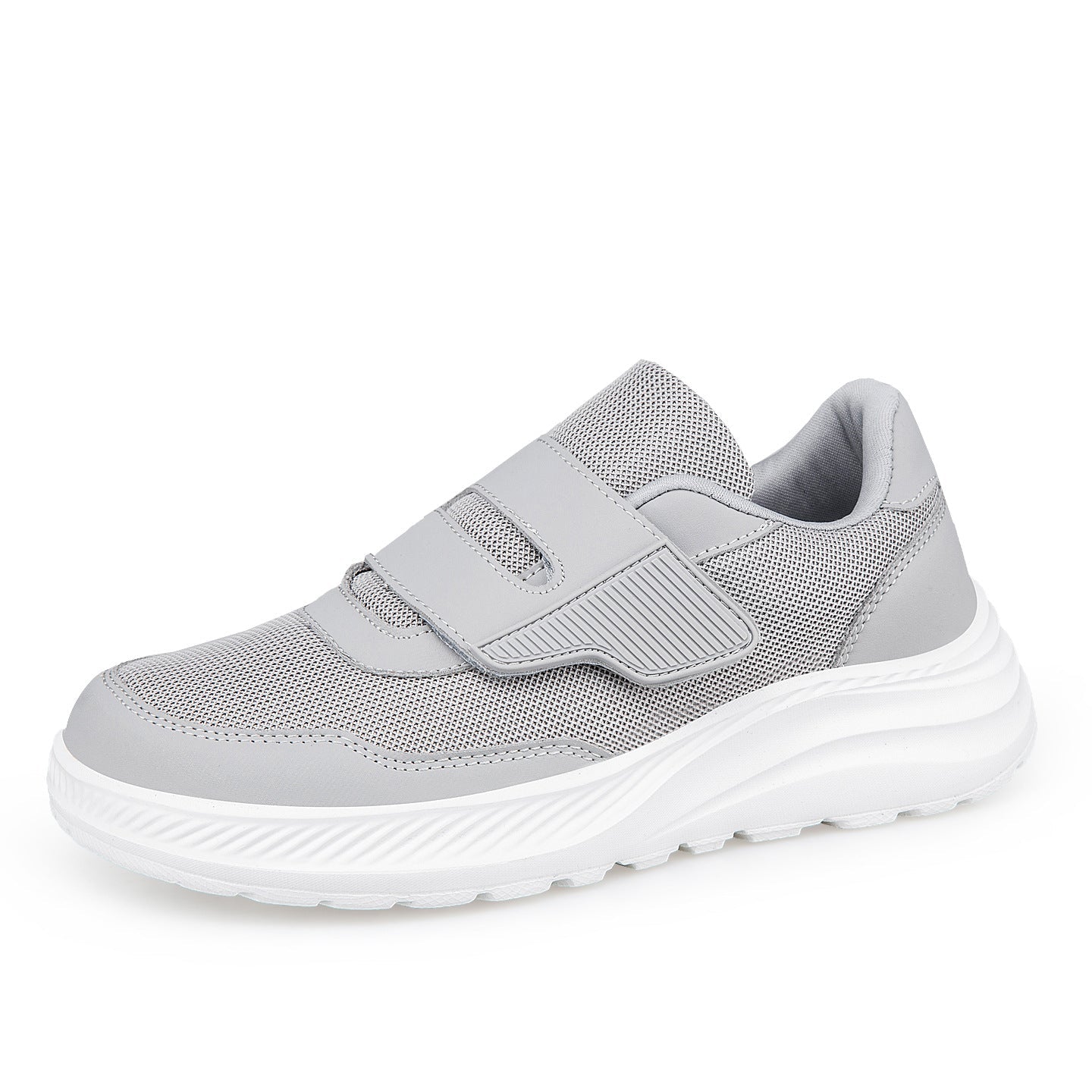 Damen Sneaker Bequem Elastisch Klettverschluss Sportlich