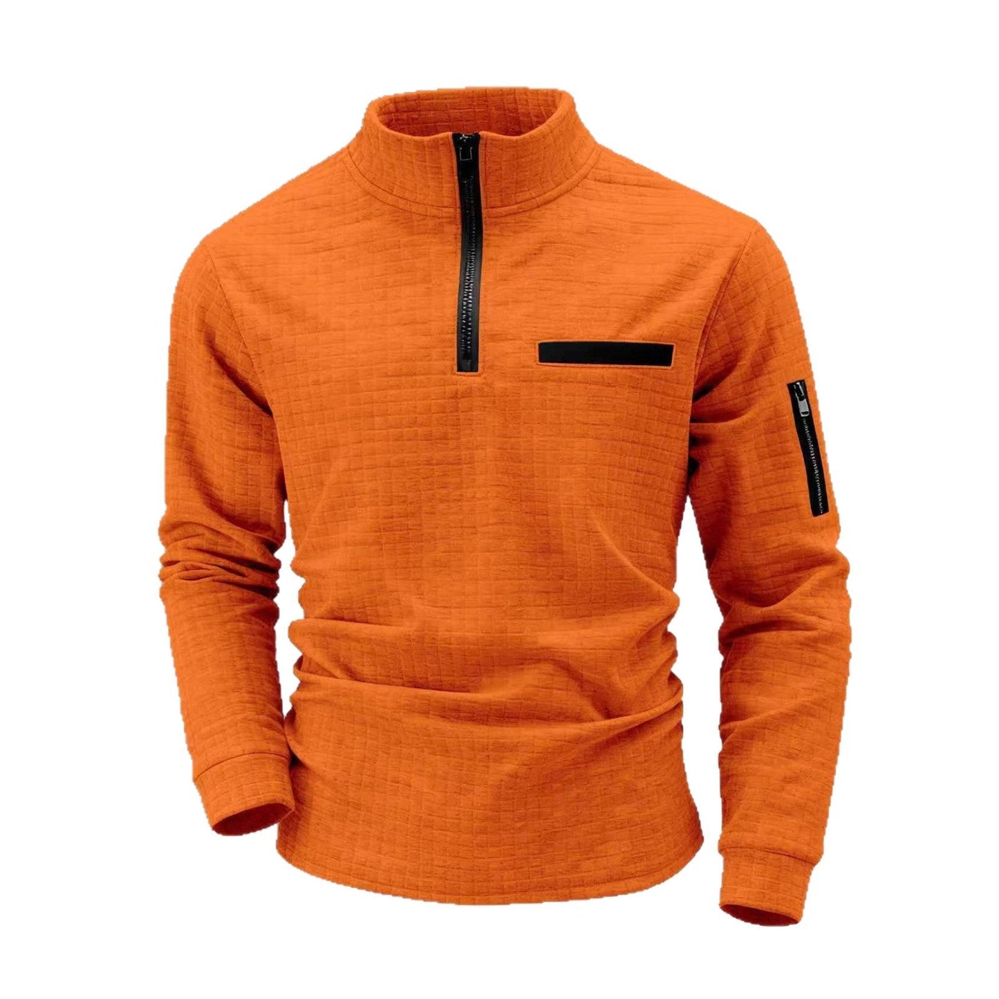 Herren Pullover Stehkragen Modern Glamour Style