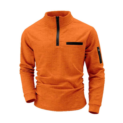 Herren Pullover Stehkragen Modern Glamour Style