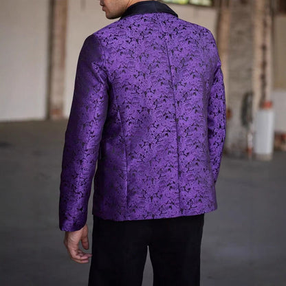 Herren Blazer Pailletten Elegant Schimmernd Modern